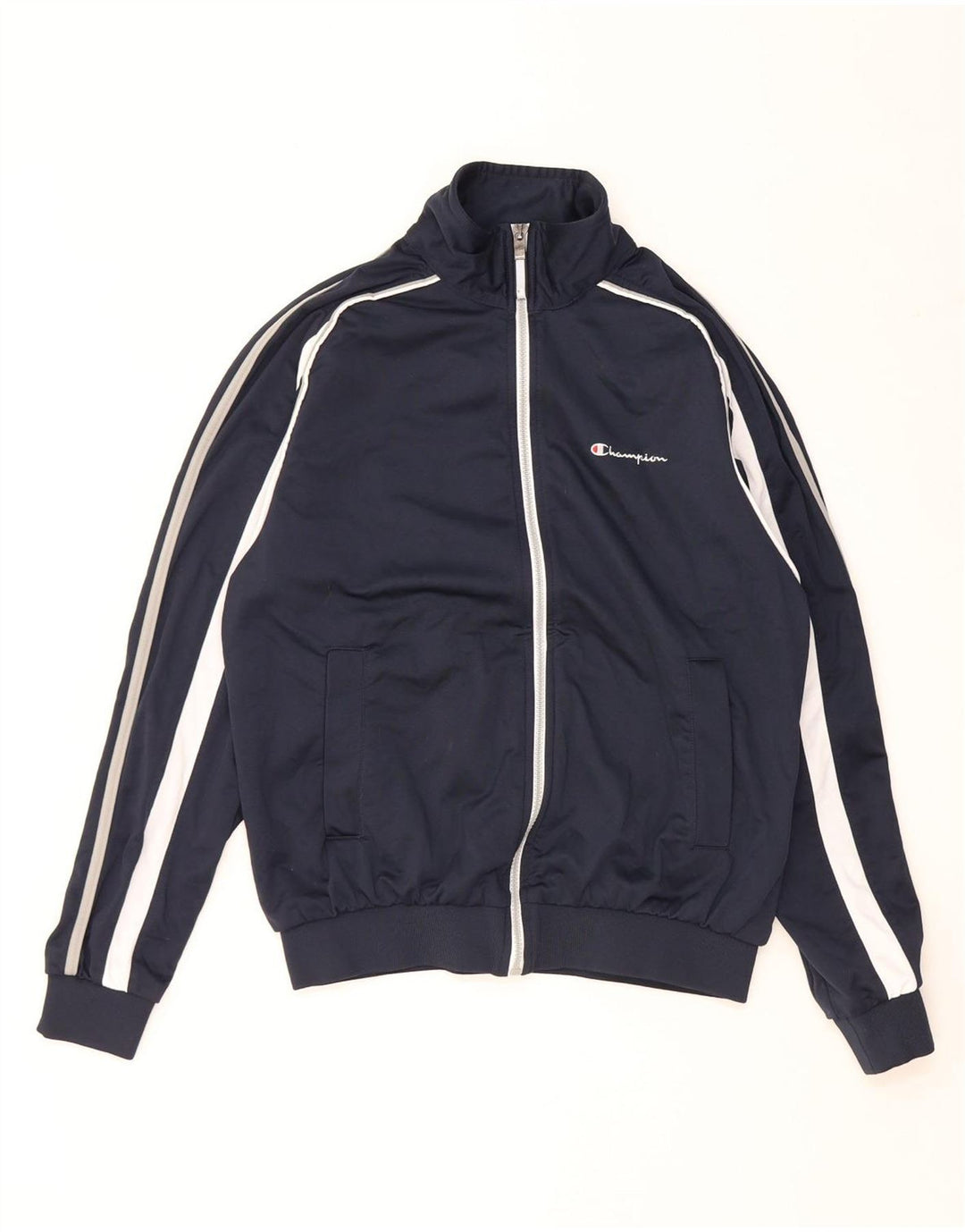 CHAMPION Chaqueta superior de chándal para hombre Poliéster azul marino mediano
