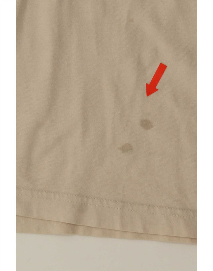 Adidas - Camiseta gráfica para hombre, talla grande, color beige