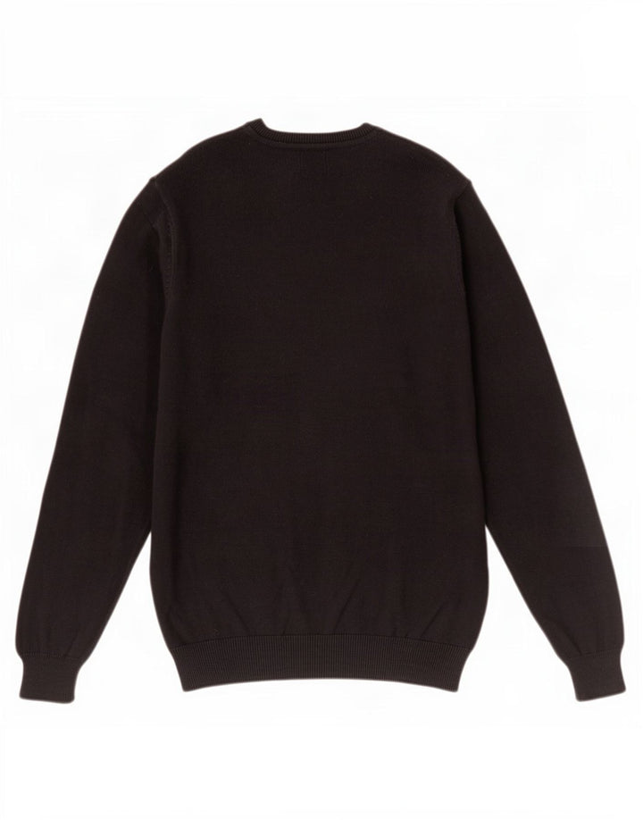 Marks & Spencer Jersey Regular Fit con Cuello en V para Hombre Algodón Negro Mediano