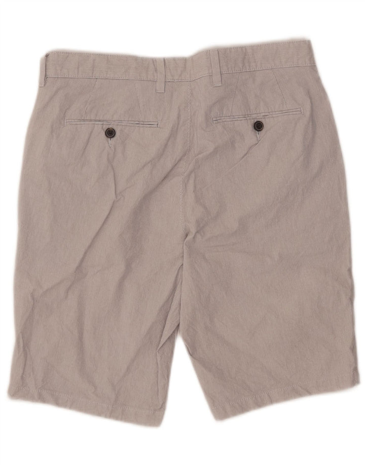Marks & Spencer Pantalones cortos chinos para hombre W32 Algodón a rayas gris medio