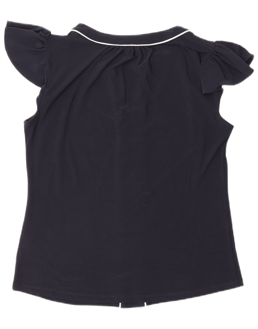 TOMMY HILFIGER Blusa para mujer Top UK 44 Medio Azul marino Poliéster