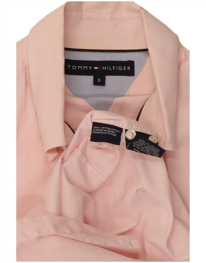 Camisa Tommy Hilfiger Hombre Small Rosa Algodón