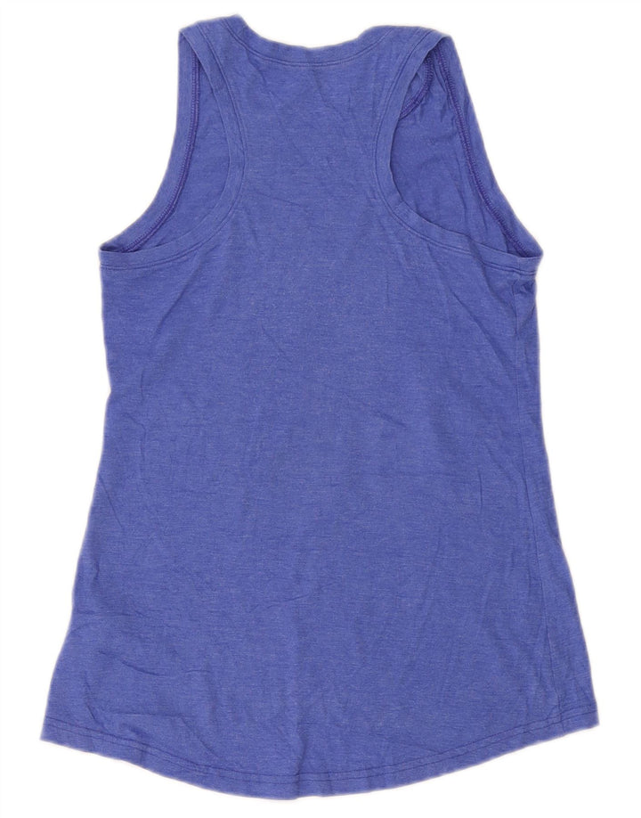 REEBOK Camiseta sin mangas para mujer UK 8 Small Azul Poliéster