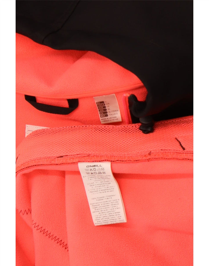 O'NEILL Chaqueta cortavientos con capucha para mujer UK 44 Grande Poliéster negro