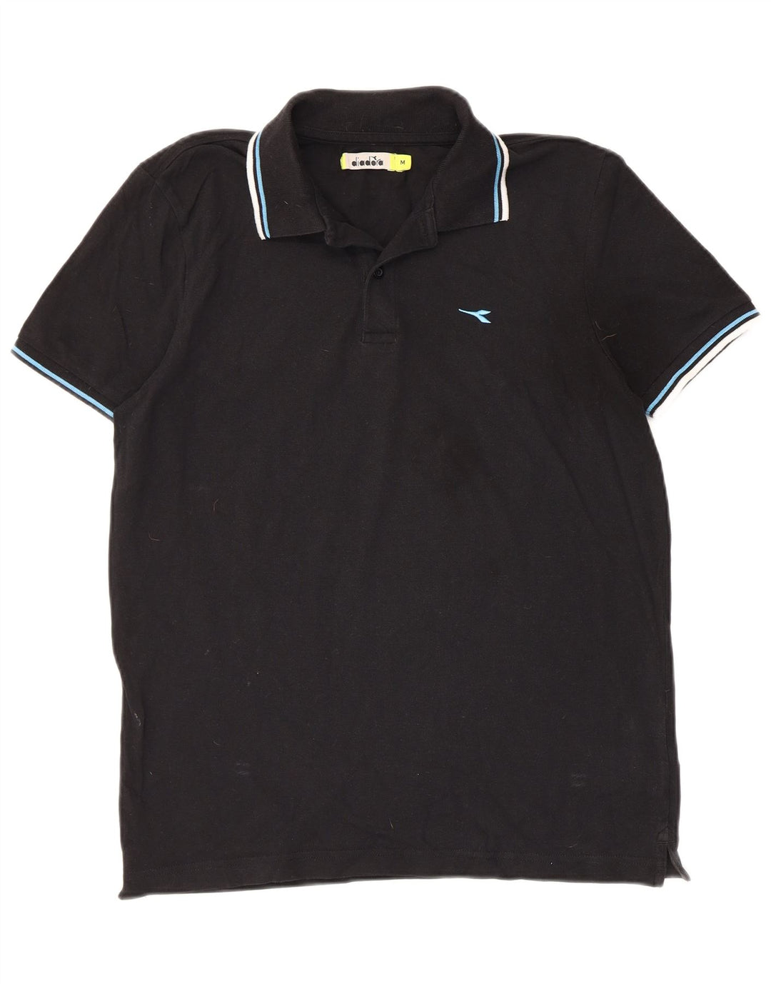 DIADORA Polo Hombre Algodón Mediano Negro