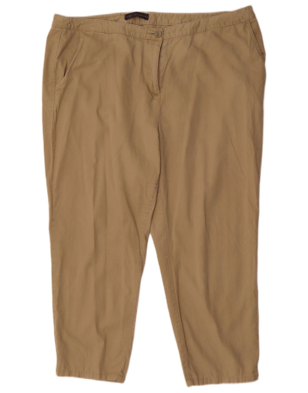 Marks & Spencer Pantalones Cortos para Mujer UK 18 XL W38 L24 Algodón Beige