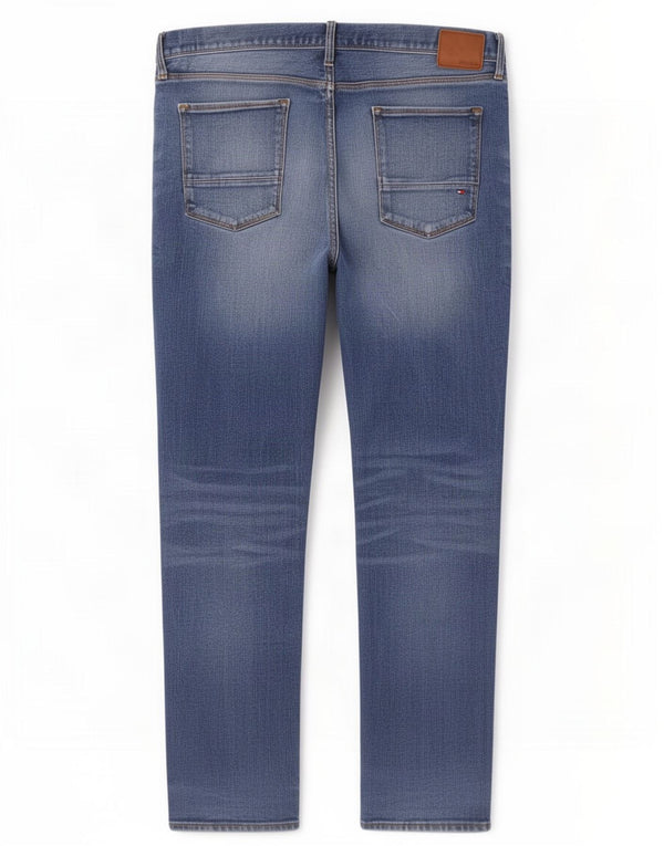 Tommy Hilfiger Vaqueros rectos Denton para hombre W38 L30 Algodón azul