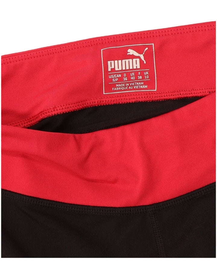 Puma Leggings para mujer UK 10 Small Black Colorblock