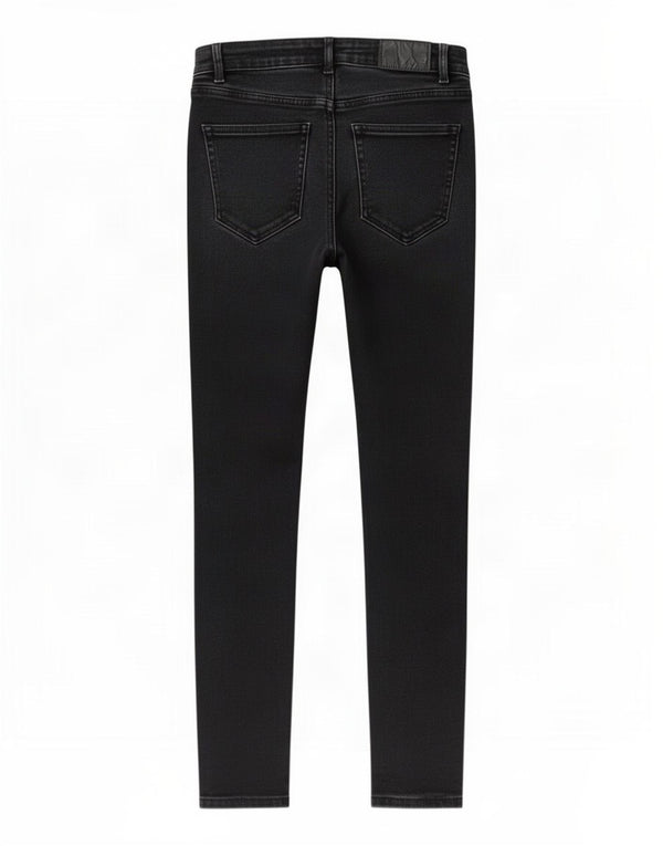 Zara Vaqueros pitillo de talle alto para mujer EU 38 Small W28 L26 Negro