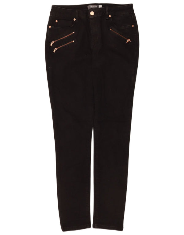 MINT VELVET Vaqueros pitillo para mujer UK 12 Medium W30 L30 Negro