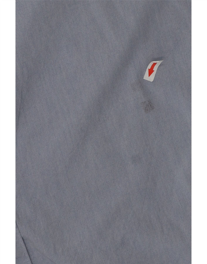 French Connection Camisa de manga corta para hombre 2XL Algodón azul