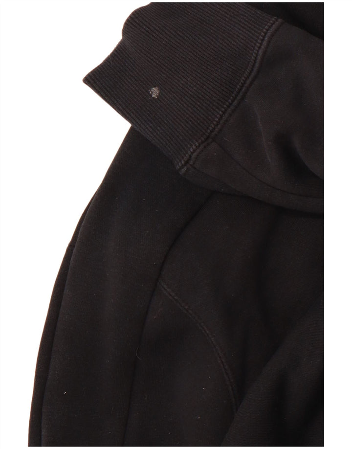 PUMA Sudadera con capucha gráfica para hombre Jersey mediano de algodón negro deportivo