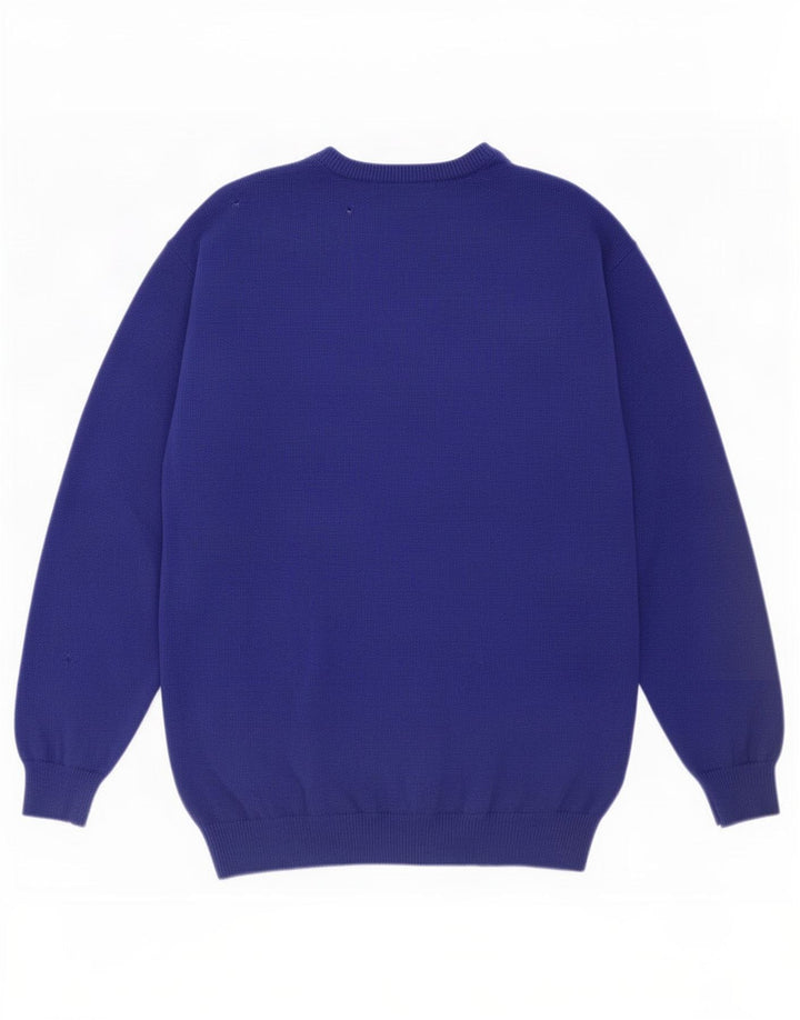 Marks & Spencer Jersey St. Michael con cuello barco para hombre, talla grande, color azul