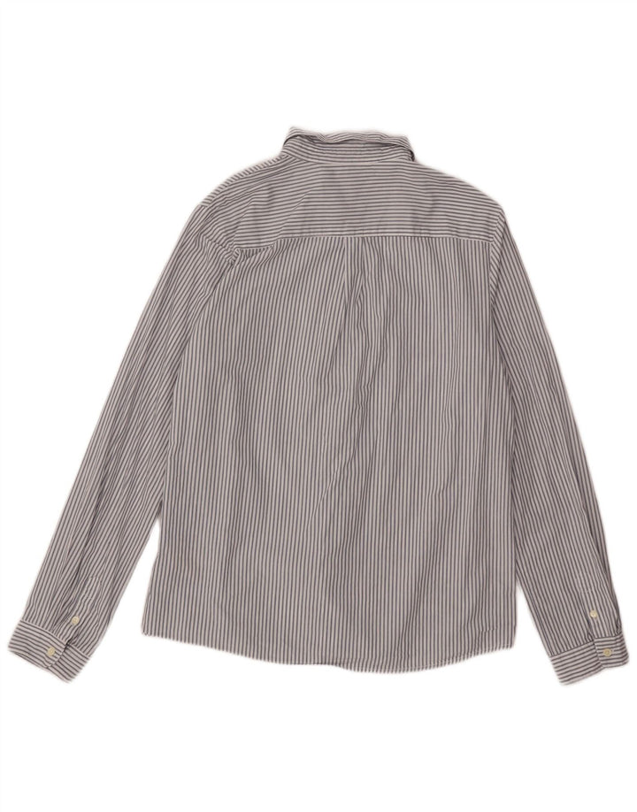 Camisa Scotch & Soda Hombre Mediana De Algodón A Rayas Blancas