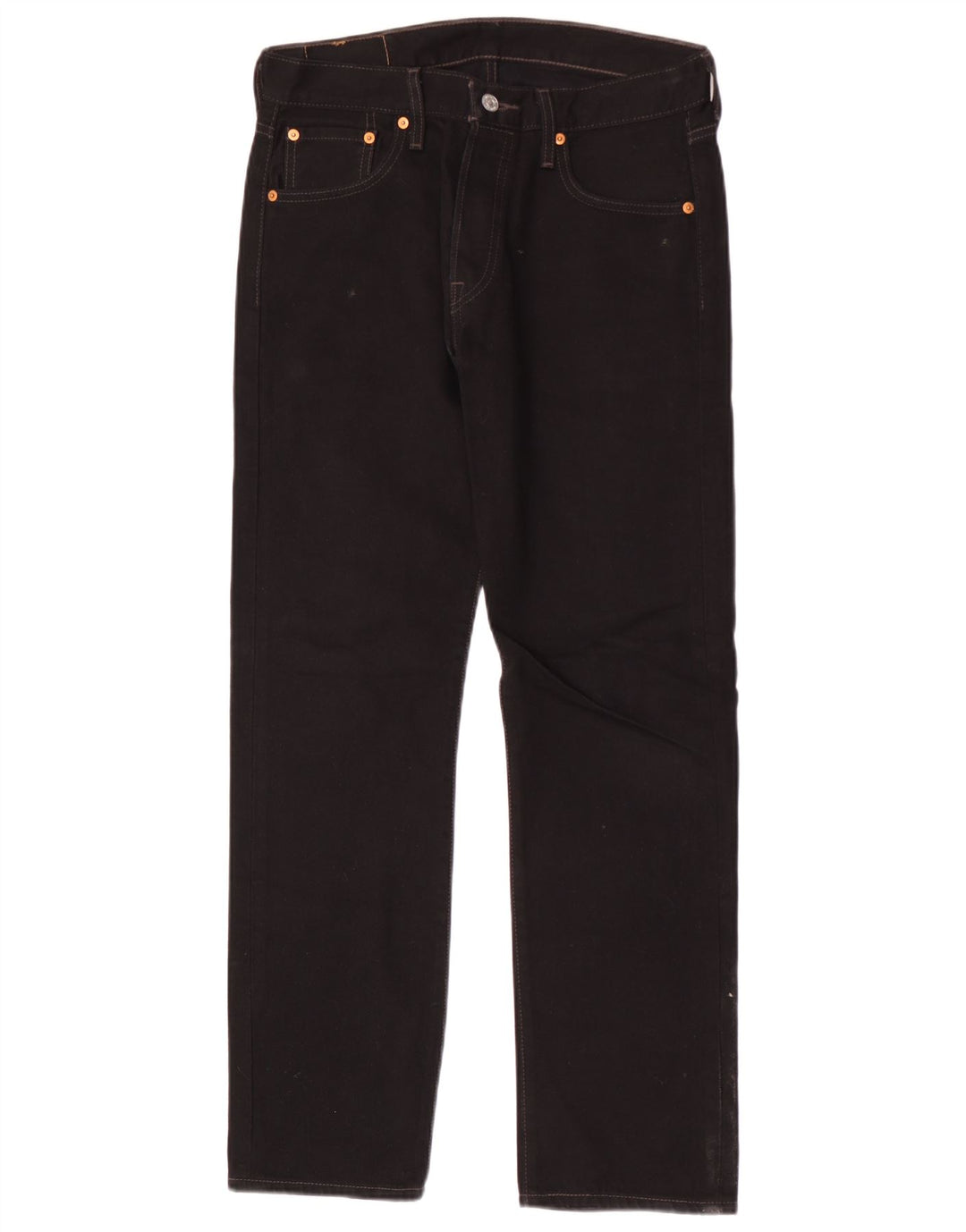 Levi's Vaqueros rectos 501 para hombre W30 L30 Algodón negro