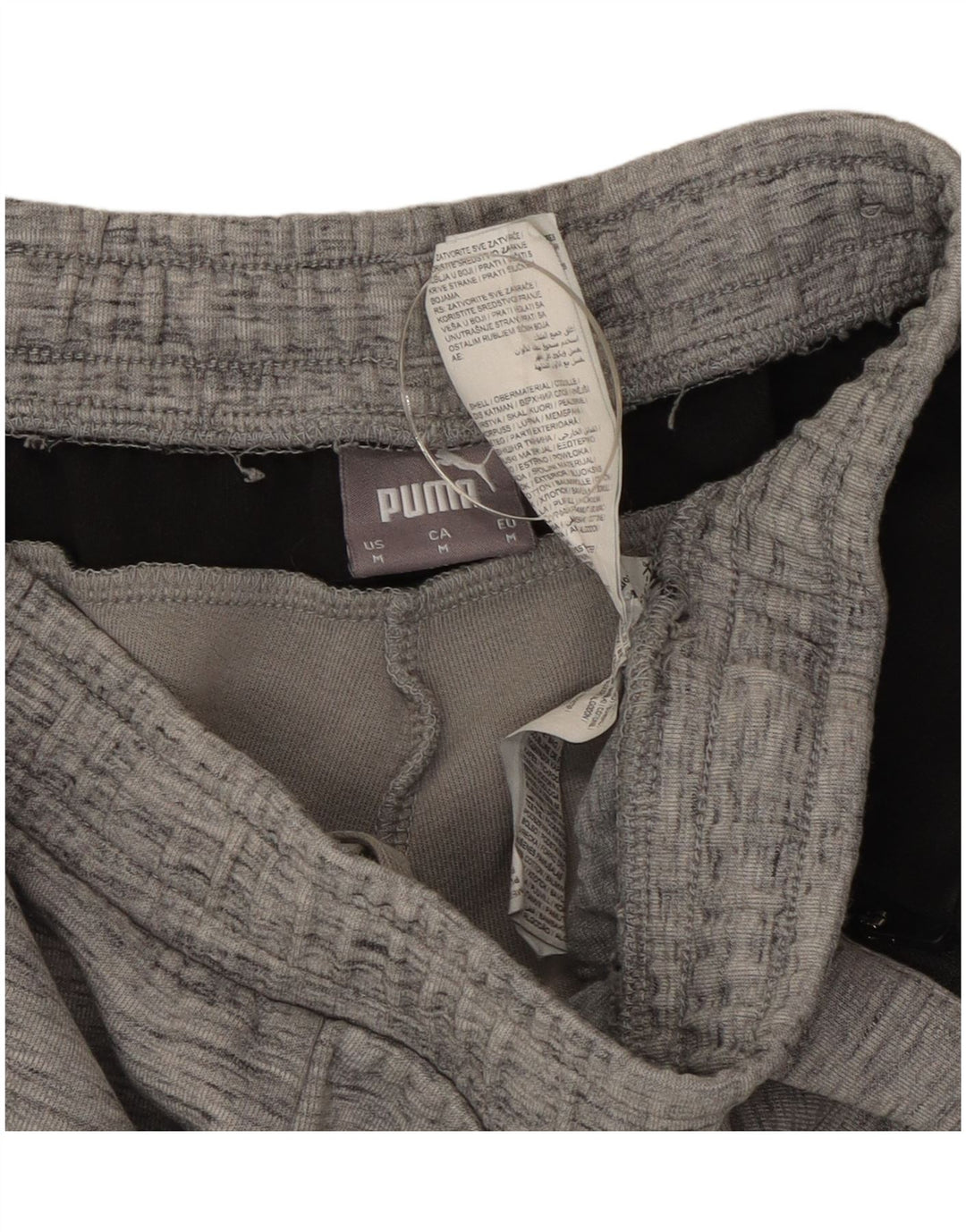 Pantalones De Chándal Puma Gris Medio De Algodón Color Block