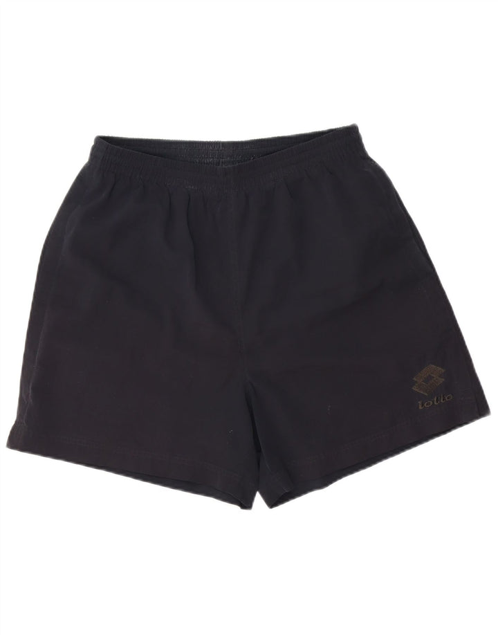 LOTTO Pantalones cortos deportivos para hombre UK 40/42 Large Negro Poliéster