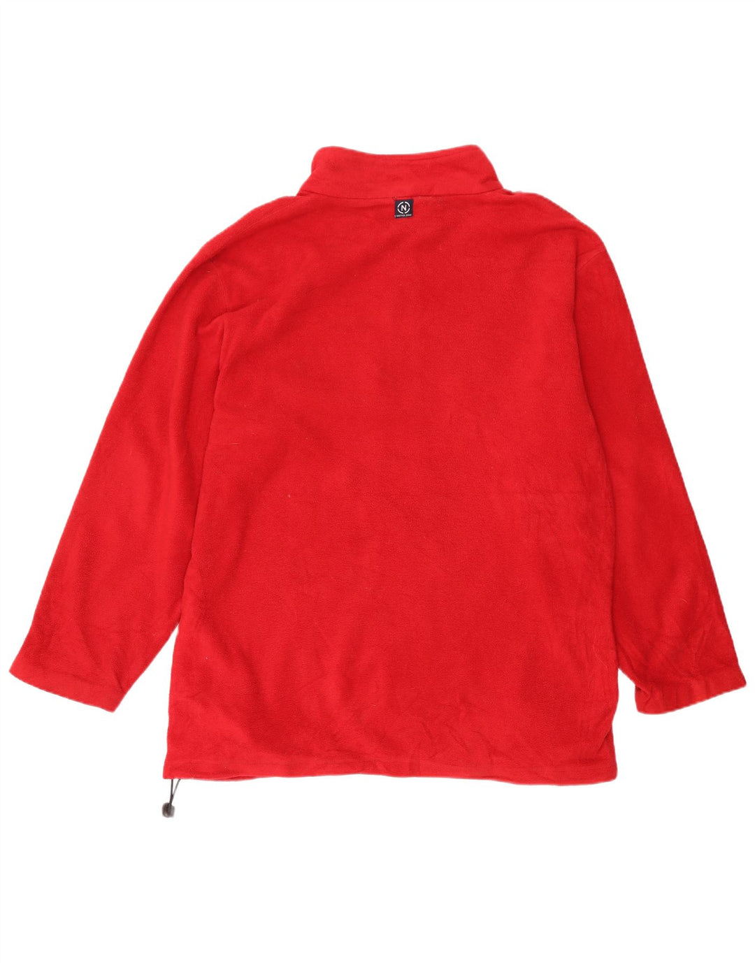 Nautica Jersey de forro polar con cuello con cremallera y gráfico para hombre XL Poliéster rojo
