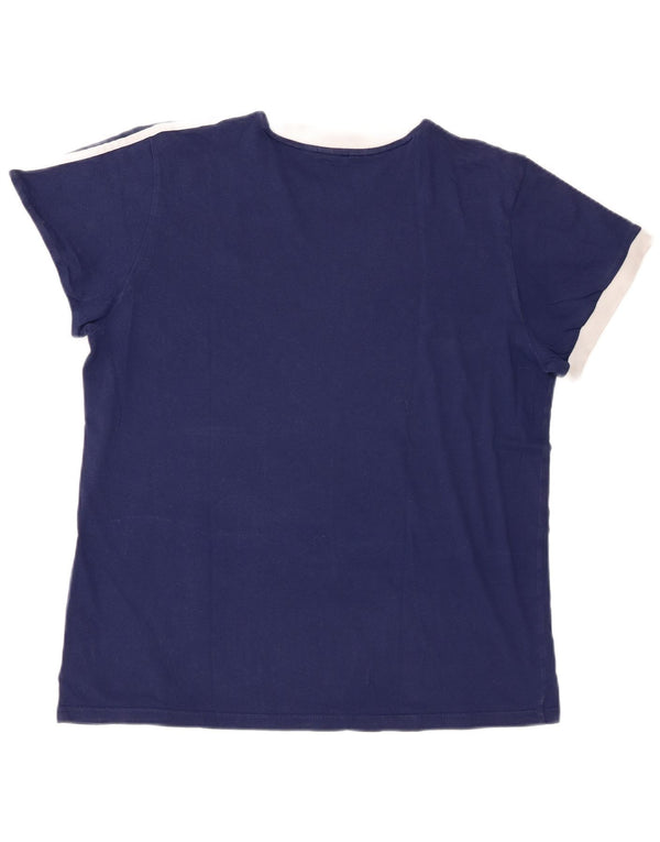Adidas Camiseta Mujer Top UK 40 XL Algodón Azul