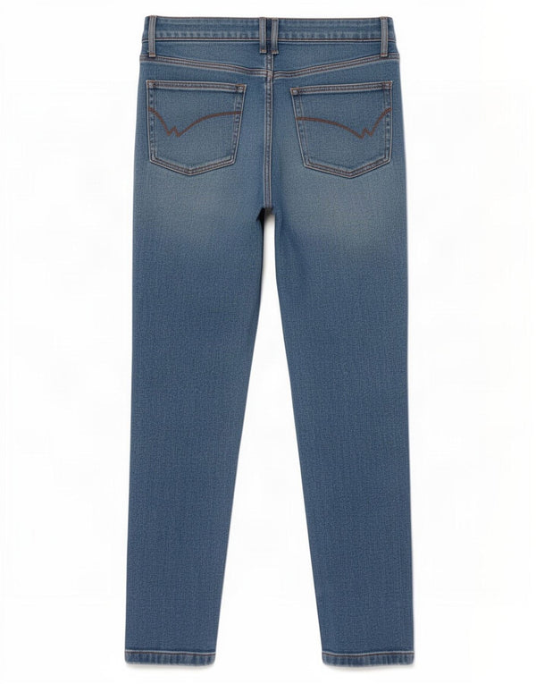 White Stuff Vaqueros ajustados y de ajuste relajado para mujer UK 40 Medium W28 L27 Algodón azul