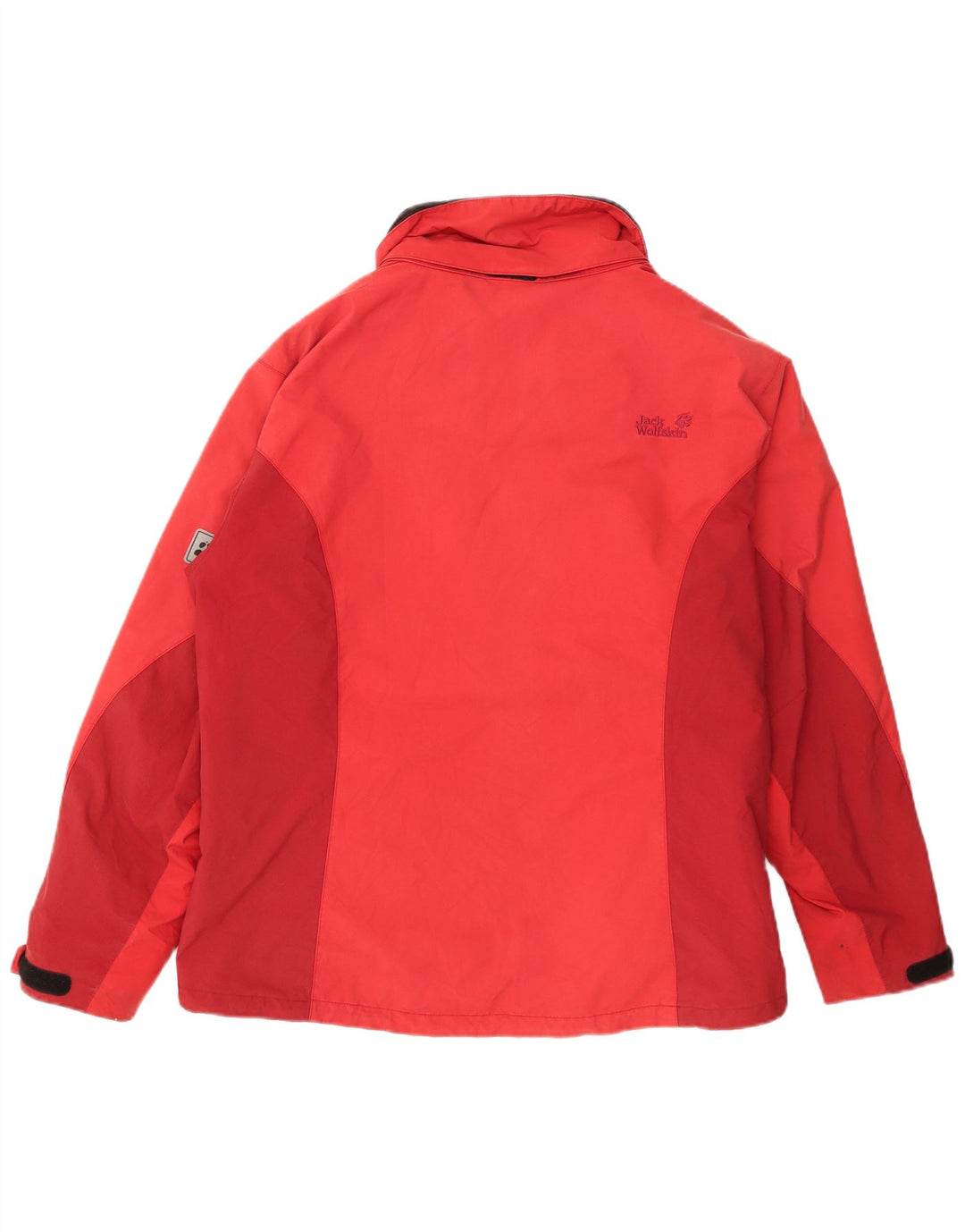 Jack Wolfskin Chaqueta impermeable para mujer UK 44 Grande Poliamida roja