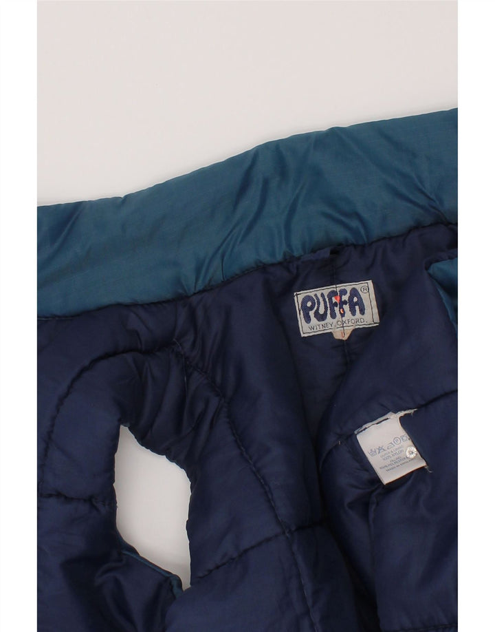 Puffa Chaleco acolchado para niños 7-8 años Grande Nylon azul