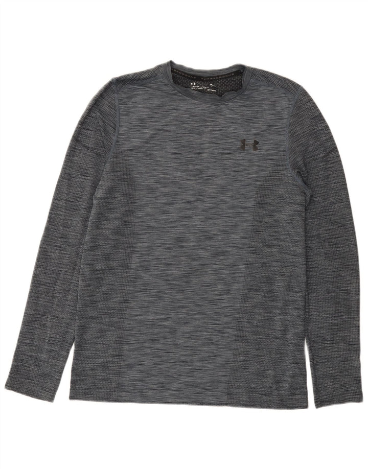 Under Armour Camiseta Heat Gear De Manga Larga Para Hombre Gris Medio Moteado