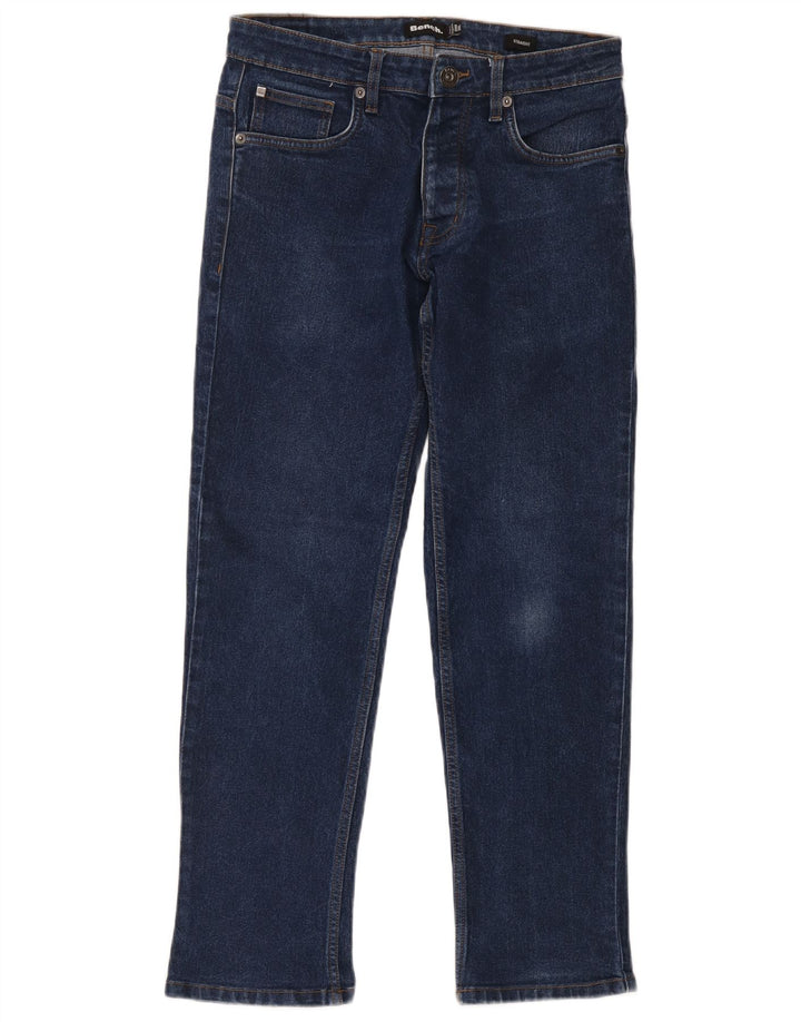 Vaqueros rectos para hombre Bench W30 L30 Algodón azul marino