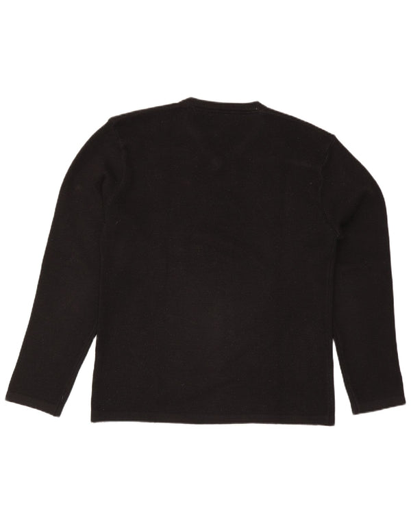 Sixty Mens Jersey con Cuello en V Suéter Grande Acrílico Negro