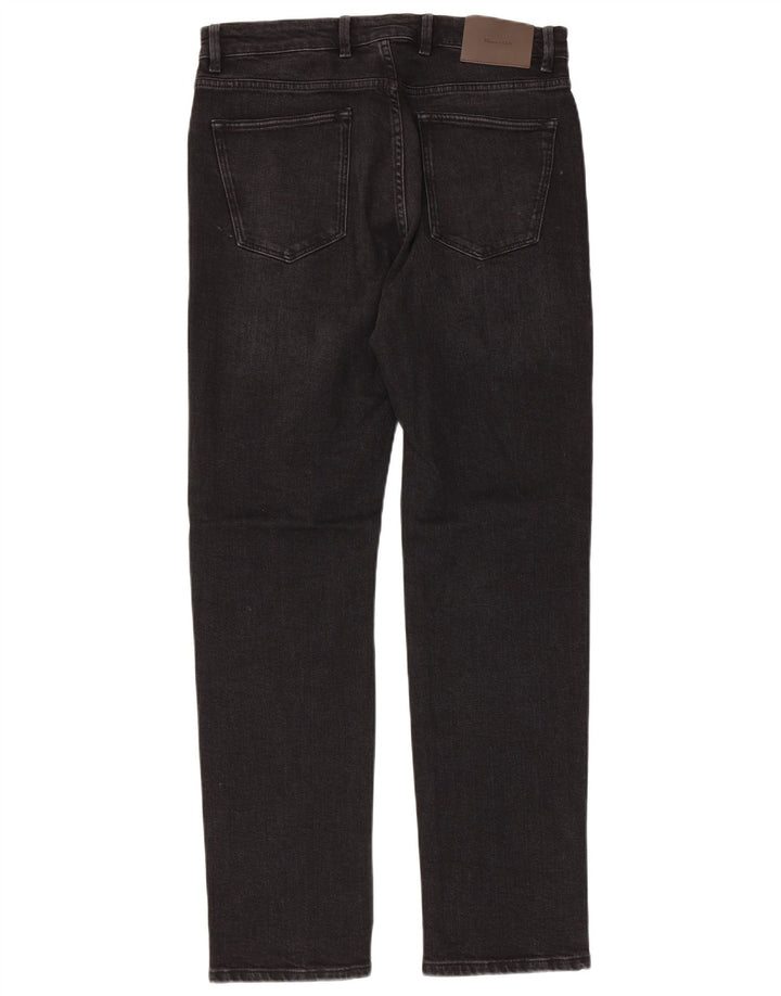 Massimo Dutti Vaqueros Slim Hombre EU 40 Medium W31 L31 Negro Algodón