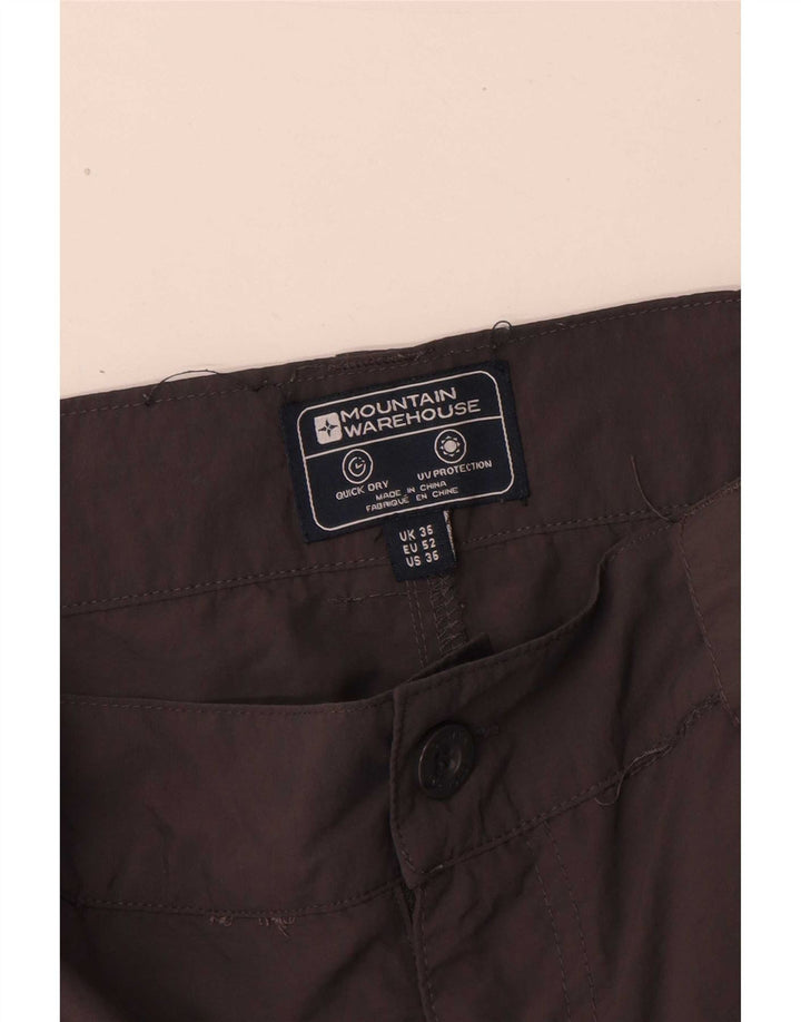 Pantalones cortos tipo cargo para hombre Mountain Warehouse W36 Large Grey Polyamide