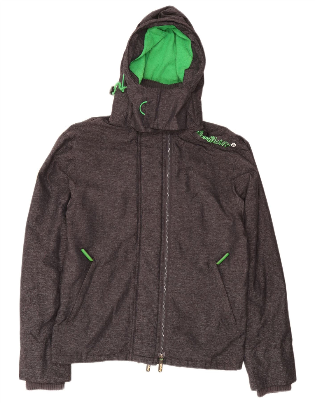 Superdry Chaqueta Cortavientos Windcheater para Hombre UK 38 Gris Medio Moteado
