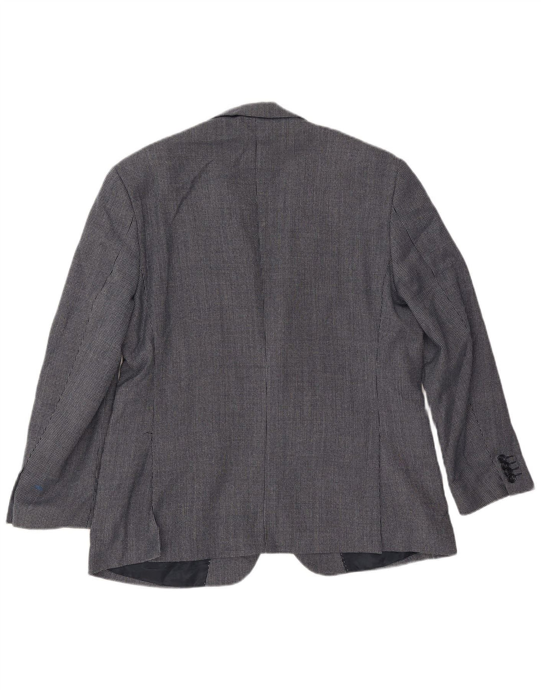 Marks & Spencer Chaqueta tipo blazer corta para hombre UK 42 Large Azul marino manchado