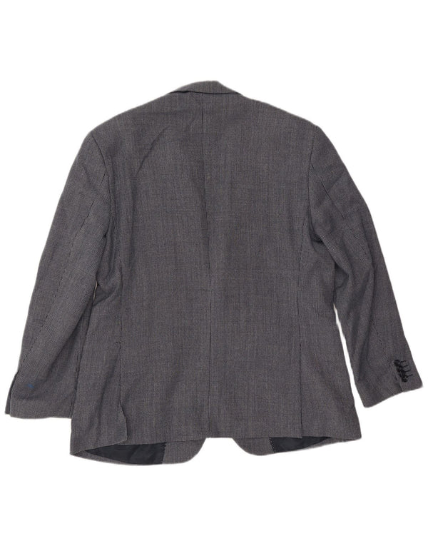 Marks & Spencer Chaqueta tipo blazer corta para hombre UK 42 Large Azul marino manchado