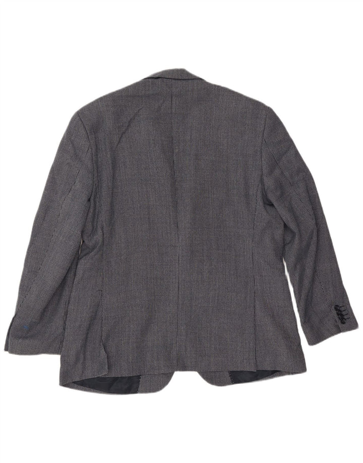 Marks & Spencer Chaqueta tipo blazer corta para hombre UK 42 Large Azul marino manchado