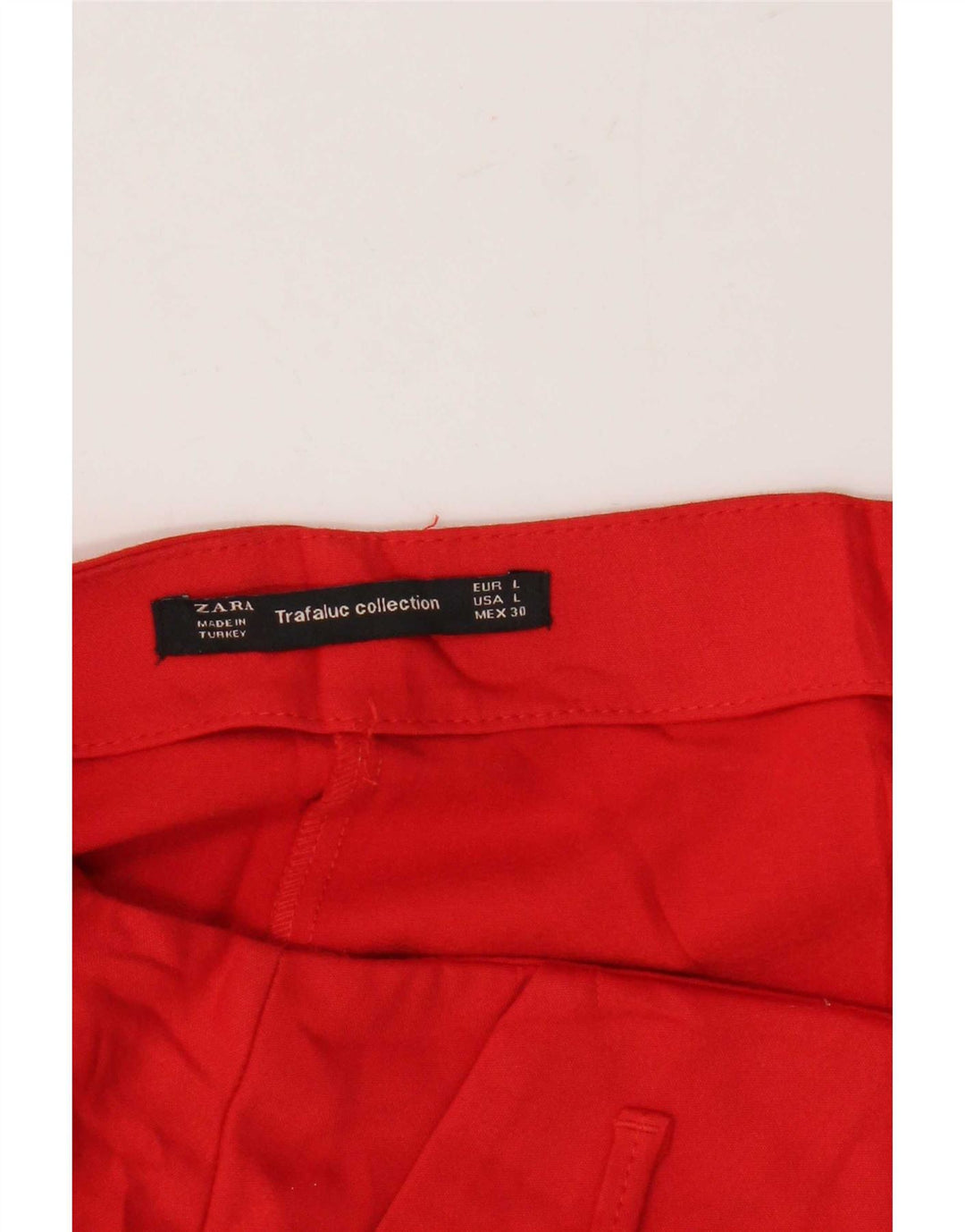Zara Mujer Falda Pantalón Reino Unido 40 Grande Rojo
