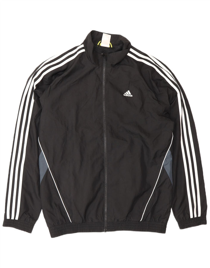 Adidas - Chaqueta de chándal para hombre, talla 38/40, color negro mediano