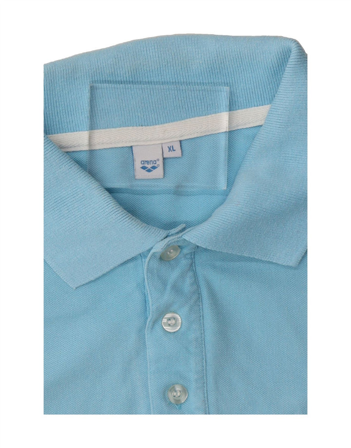 ARENA Mens Polo Shirt XL Blue Cotton Vintage Arena and Second-Hand Arena from Messina Hembry 
