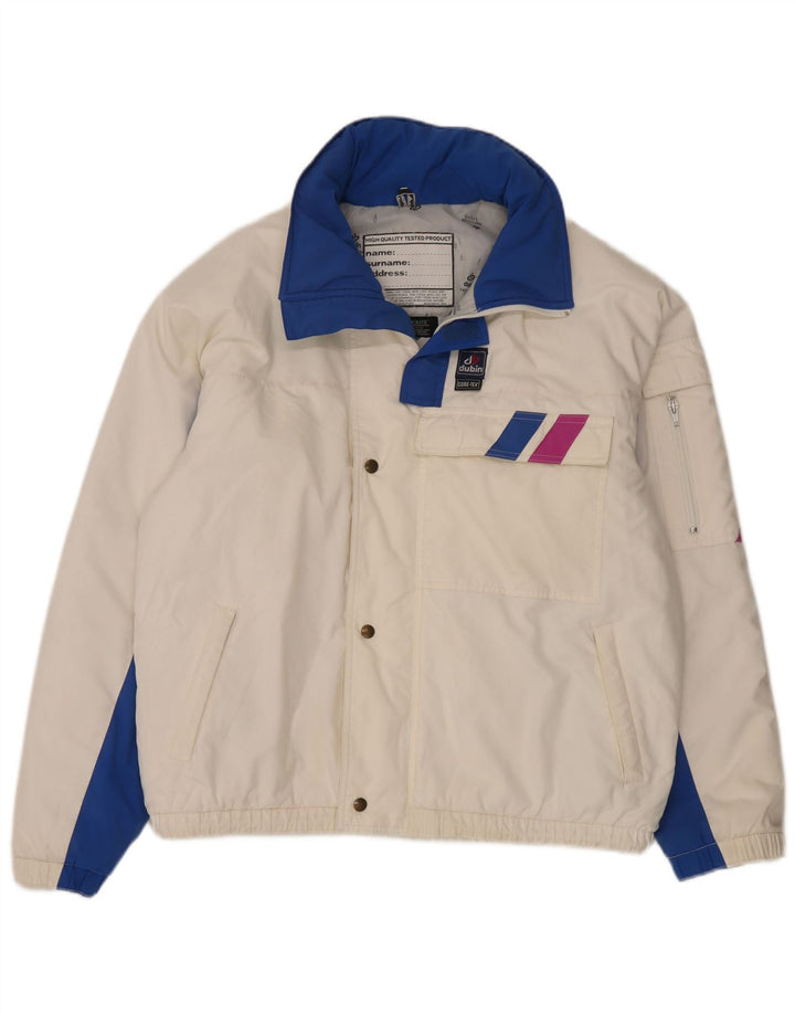 Dubin Chaqueta acolchada con capucha para hombre IT 50 Large Blanco Colorblock Poliéster