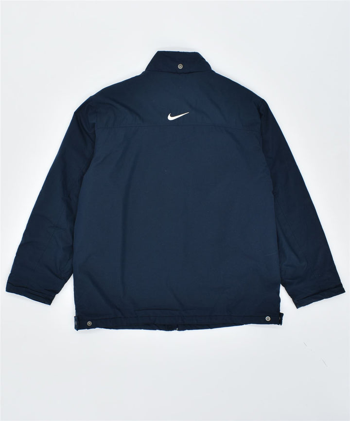 NIKE Chaqueta cortavientos para hombre UK 42/44 Grande Azul marino Poliéster