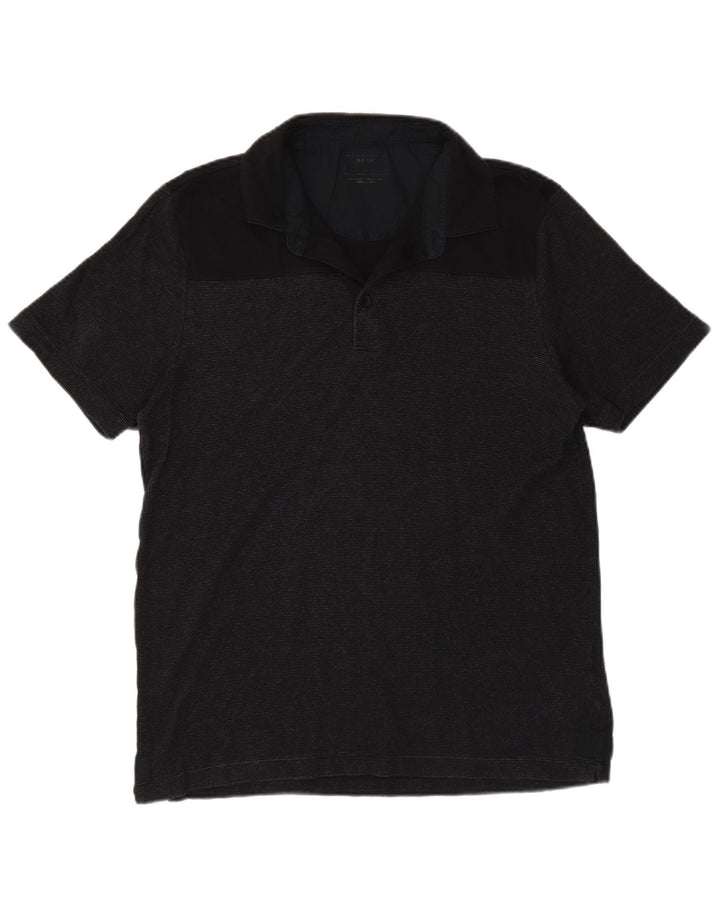 Polo Dkny Hombre Algodón Rayas Negras Medianas