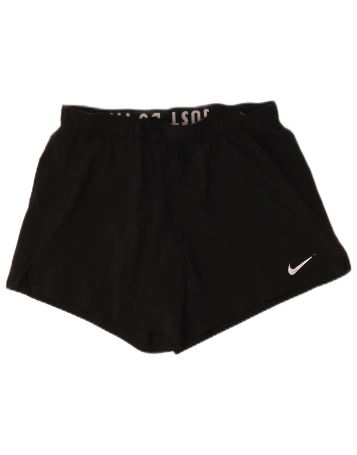 Nike - Pantalones cortos deportivos Dri Fit para mujer, talla 40, talla M, poliéster negro
