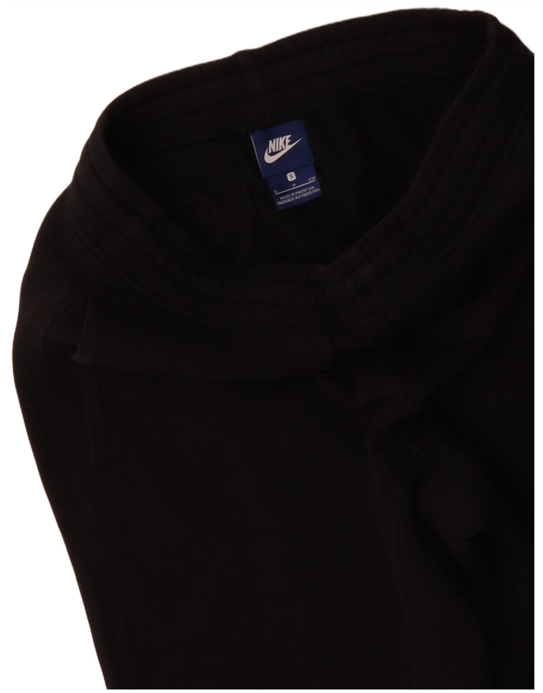 NIKE Hombre Pantalones de Chándal Joggers Small Negro Algodón