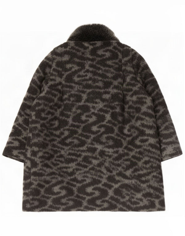 Abrigo con estampado abstracto para mujer de French Connection UK 8 Small Grey