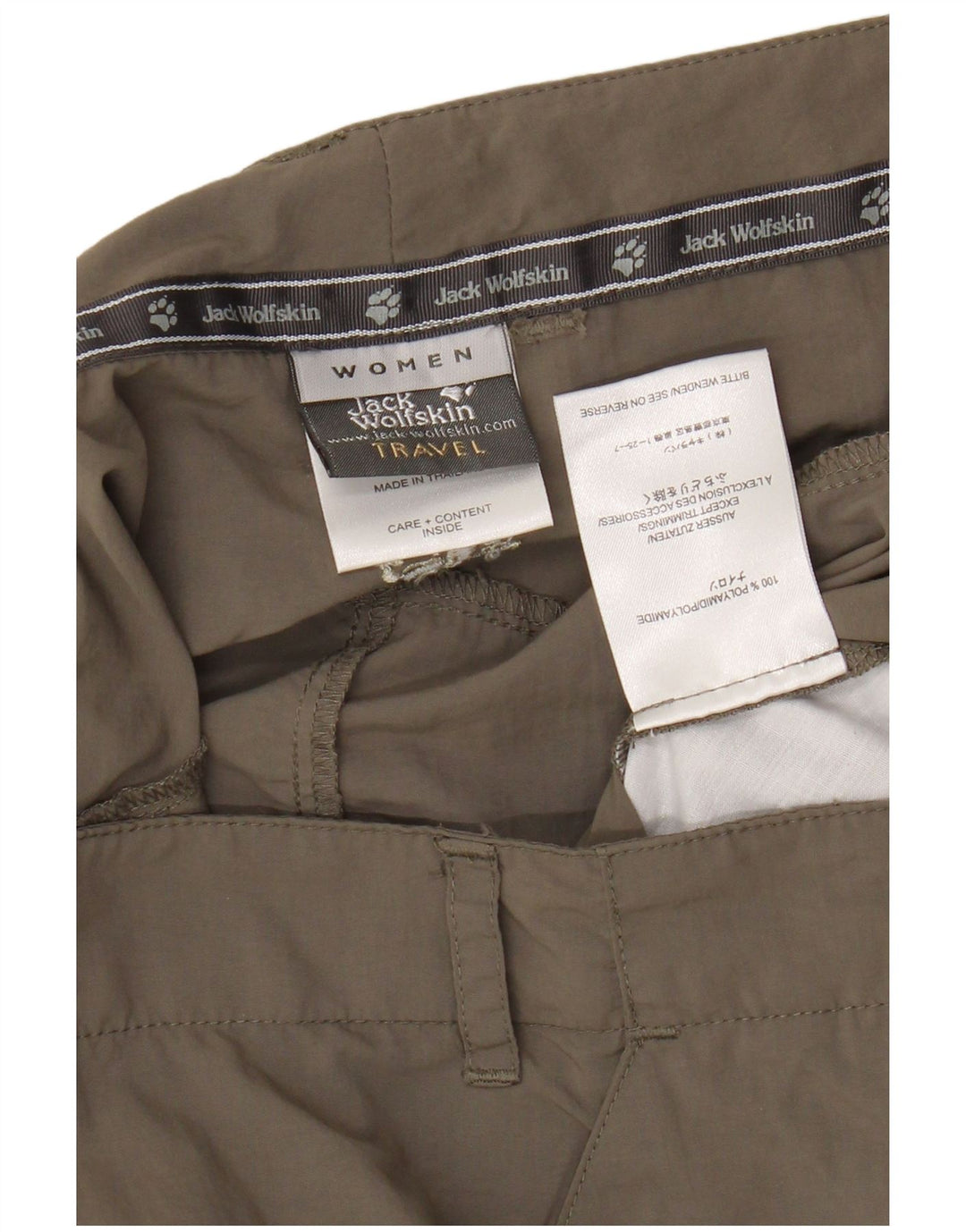 JACK WOLFSKIN Minifalda cargo para mujer UK 14/16 Large W34 Poliamida gris