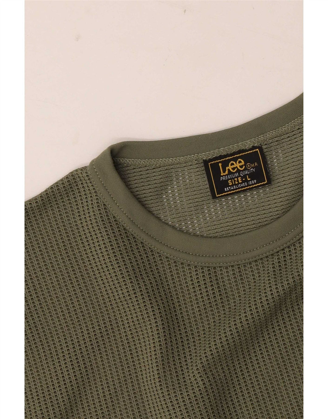 Lee - Camiseta transparente para mujer (talla 40), color caqui