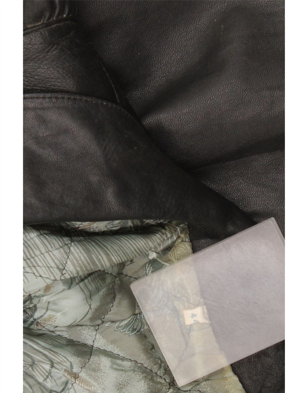 Vintage chaqueta de cuero para hombre Reino Unido 44 2XL negro