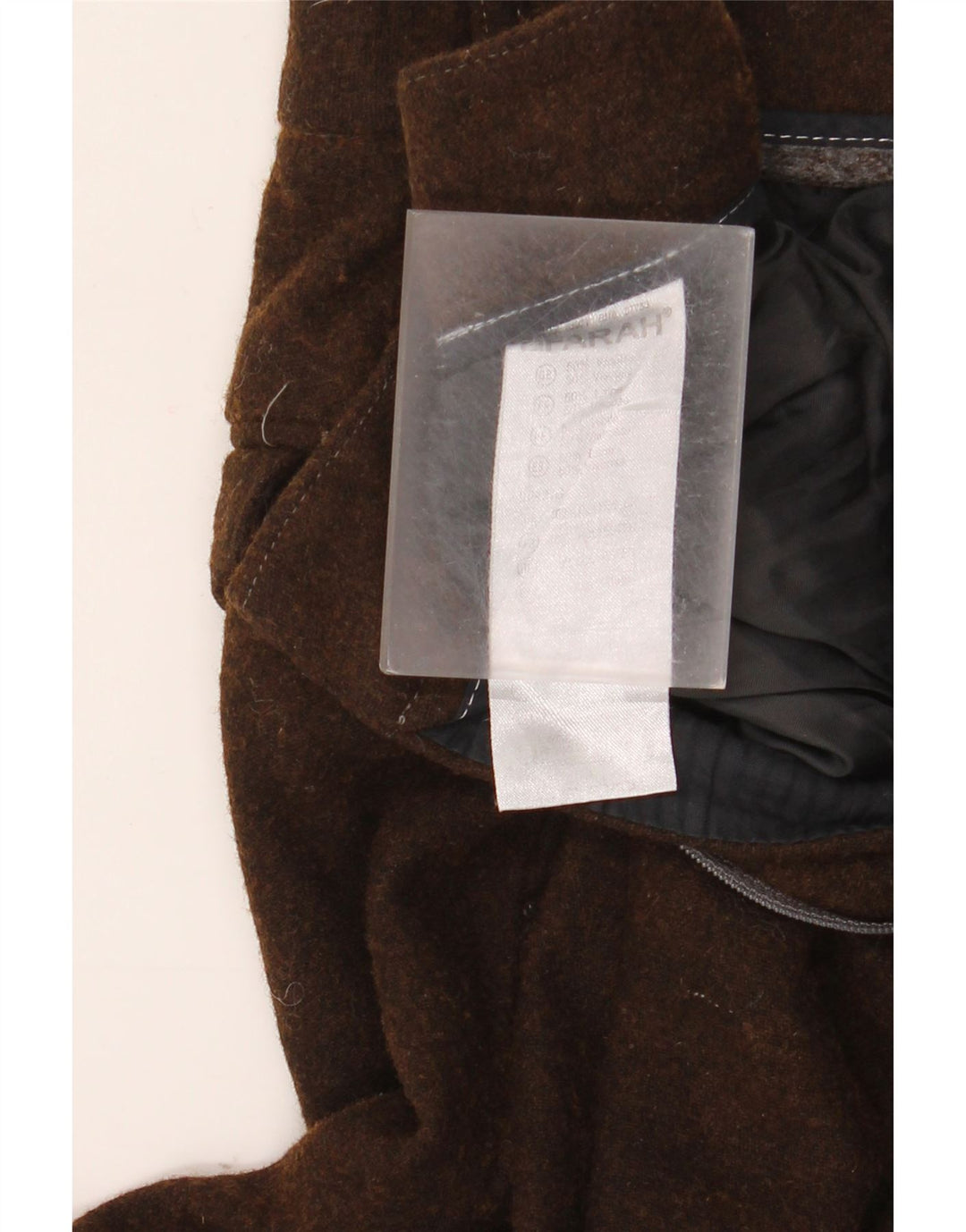 FARAH Pantalón de traje recto para hombre W34 L26 Lana marrón