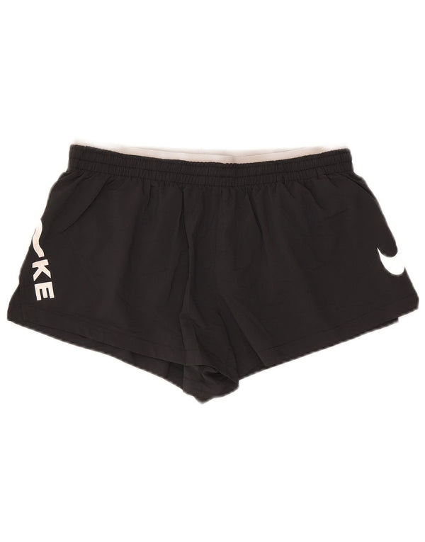 Nike Dri Fit Graphic - Pantalones cortos deportivos para mujer, talla M, poliéster negro
