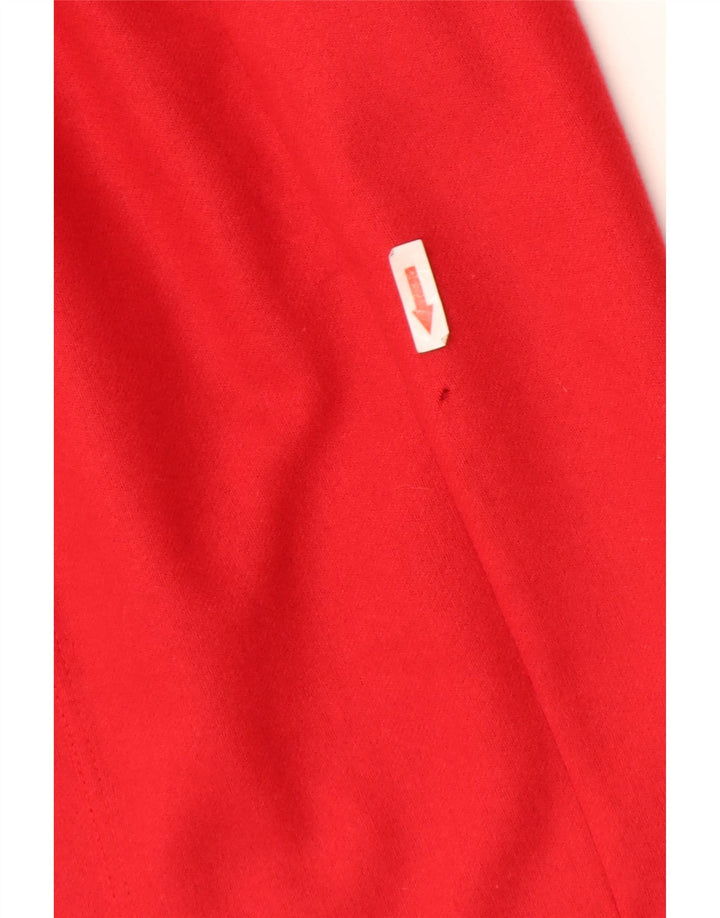 1957 Chaqueta estilo blazer larga para mujer Legendary IT 44 Bloque de color rojo medio